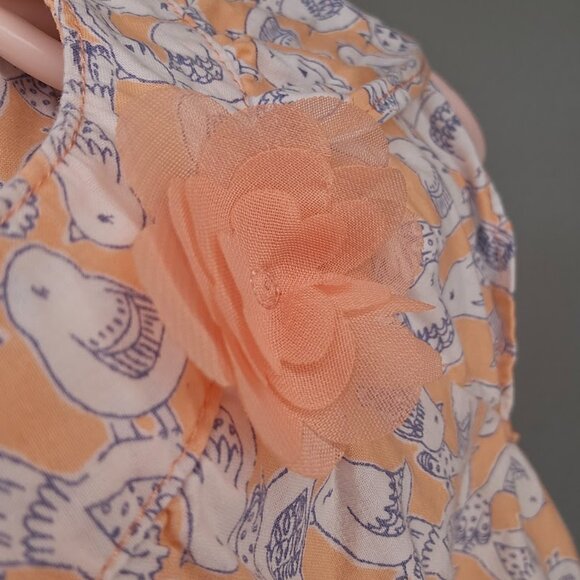 Carter's Sleeveless Sundress w/Matching Cardigan Salmon Peach Color - Picture 2 of 6